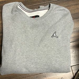 Mens large Jordan sweatshirt, heather grey